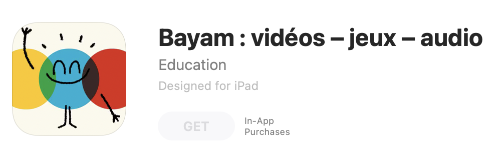 Bayam: Vidéos French app for kids