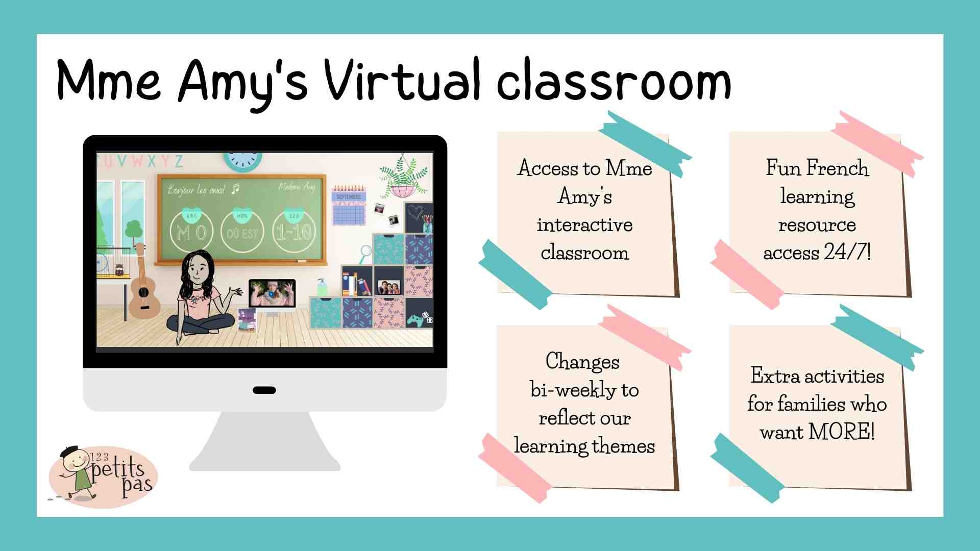 Mme Amy's Virtual French Classroom is for families who want more French practice
