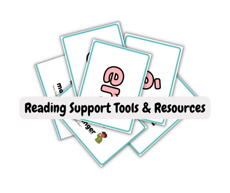 French Reading Support Flashcard for Parents
