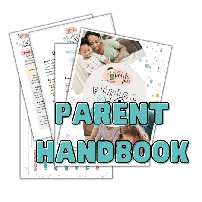 French @ Home parent handbook with tips and program details