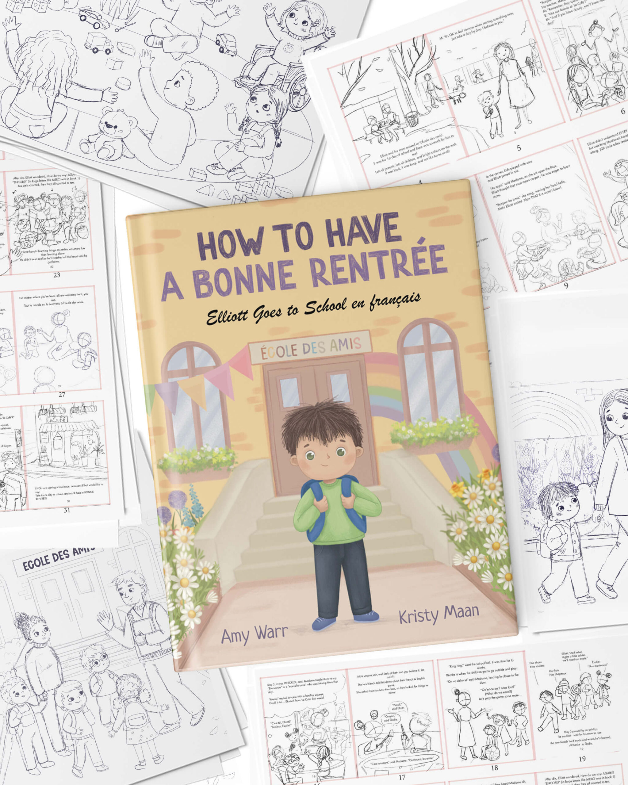 How to Have a Bonne Rentrée bilingual children's book cover